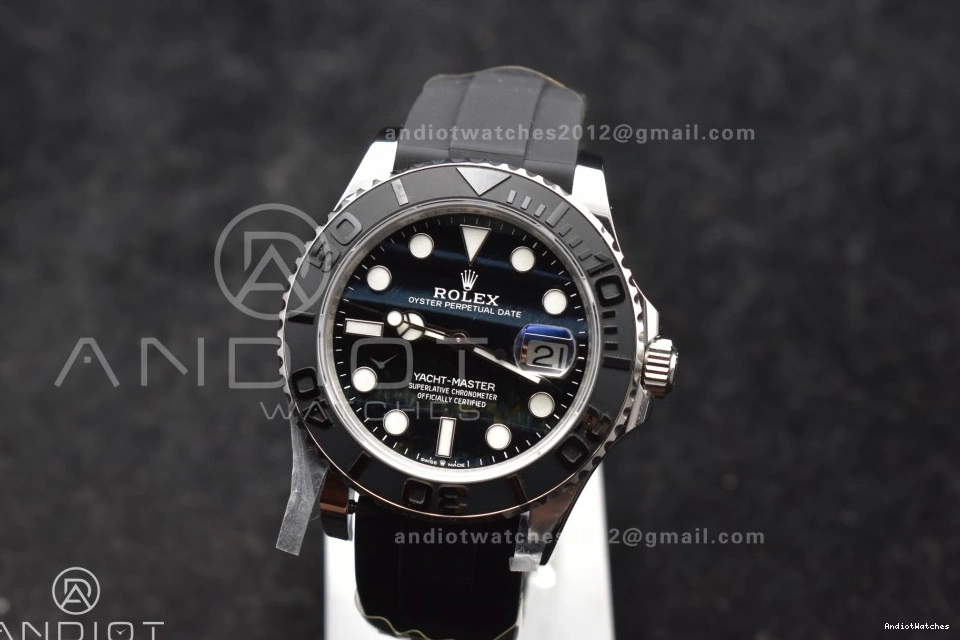 Eye Edition Gold 1:1 1214 Falcon's Oyster Dial (Tungsten 226659 Heavy Factory Best 42mm SmartChoice Version) VR3235 Bezel Ceramic Yacht-Master on Strap flex 0402